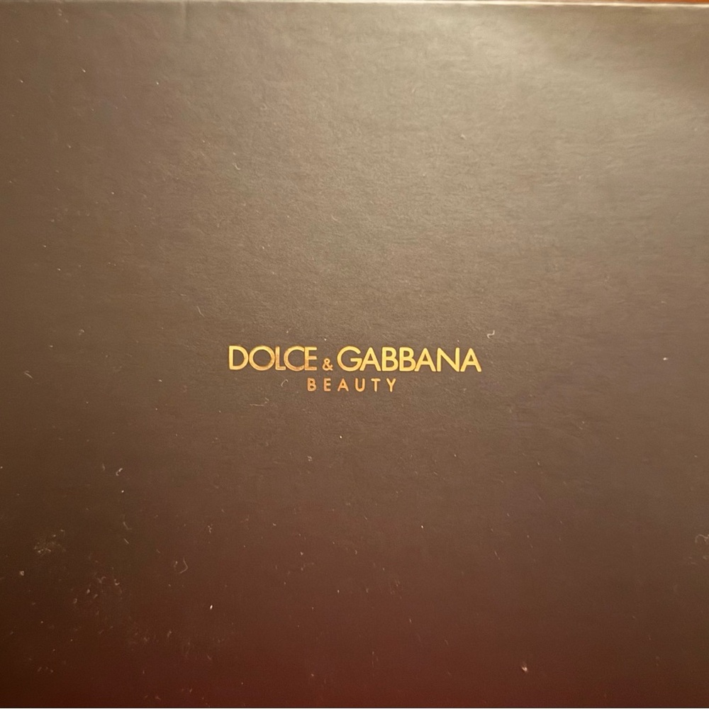 Dolce & Gabbana Black Beauty Pouch with Gold Accents